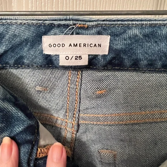 NWT Good American jeans, straight leg, size 25 - Picture 4 of 8